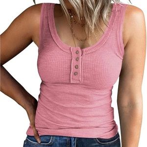 Kissfix Women Tank Tops Summer Casual Ribbed tank top size small